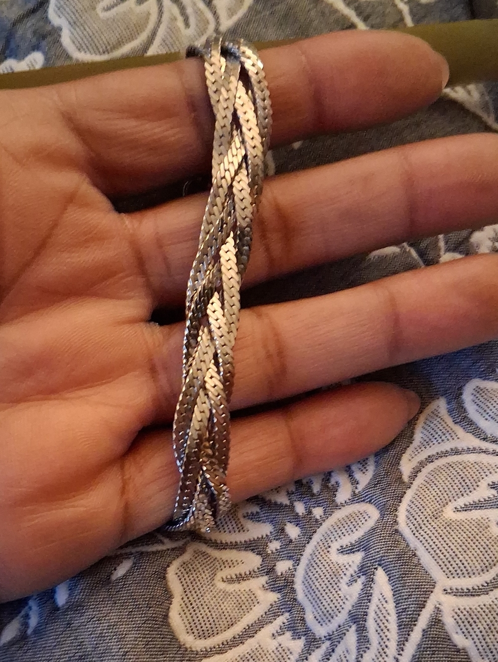 Braided Sterling Womenโs Bracelet - Elegant Design